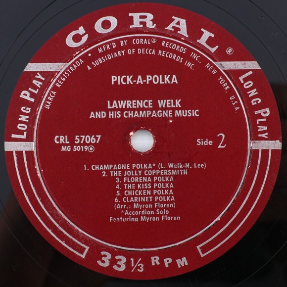 Lawrence Welk & His Champagne Music Pick-A-Polka 1956 Mono LP Record CRL 57067 - Picture 14 of 16